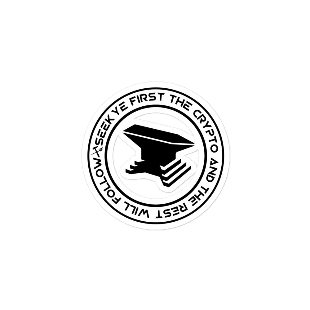 The Crypto Sticker - Black