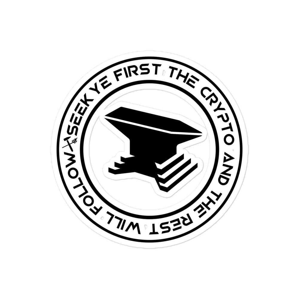 The Crypto Sticker - Black