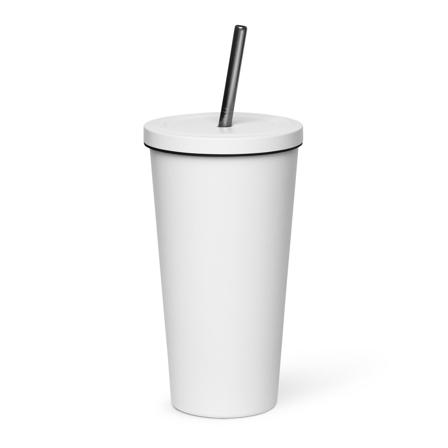 Seek Ye First Insulated tumbler with a straw