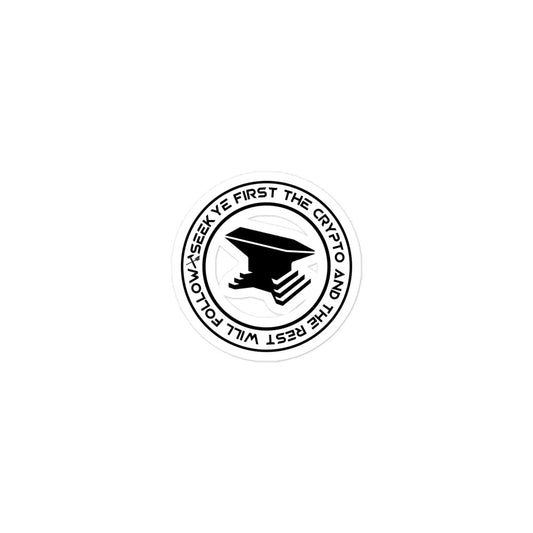 The Crypto Sticker - Black