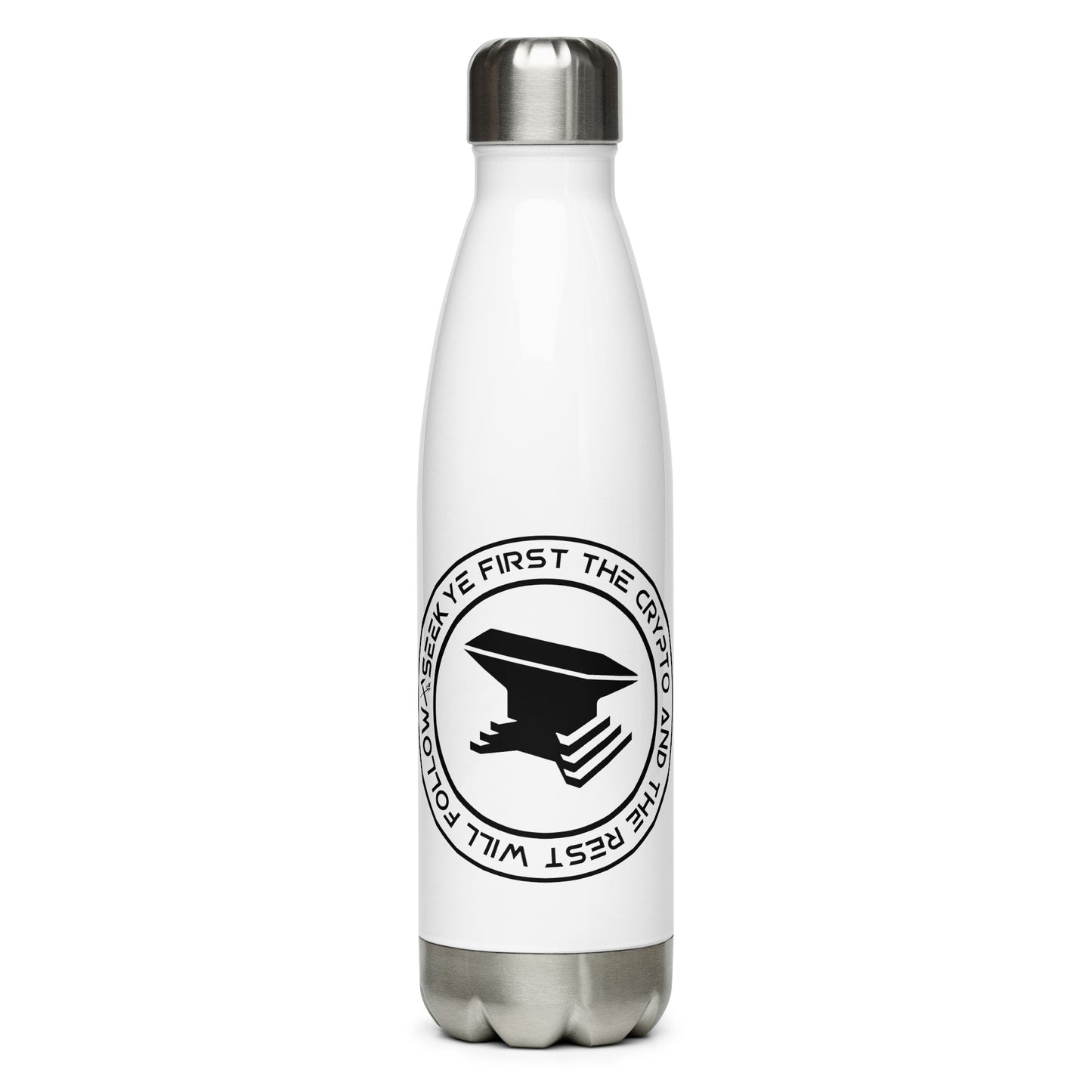 The Crypto Stainless steel water bottle